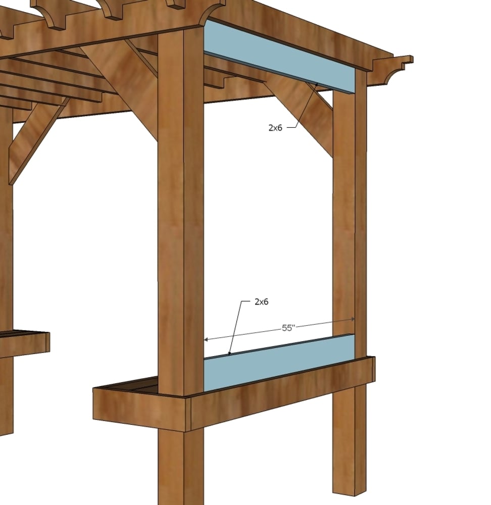 Pergola Rafter End Templates